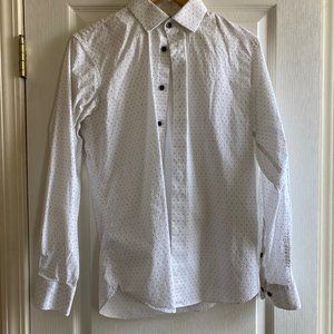 14th & Union Trim Fit Men's Dress Shirt - With w/ Mini Diamonds - Sz S